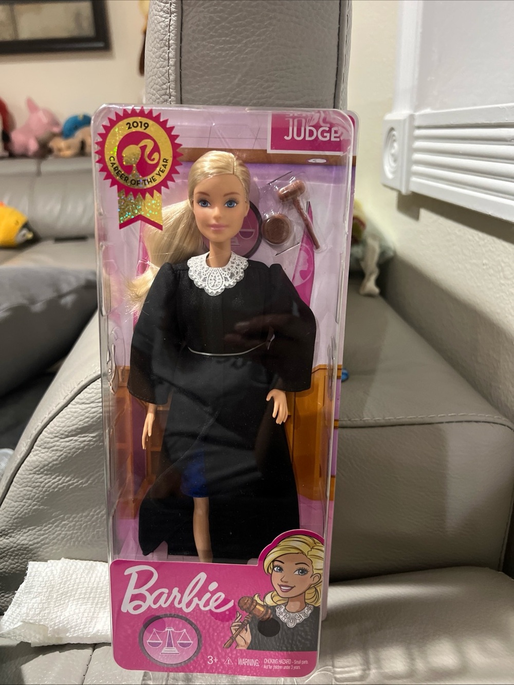 Barbie Judge Doll in Black with Blonde Hair
